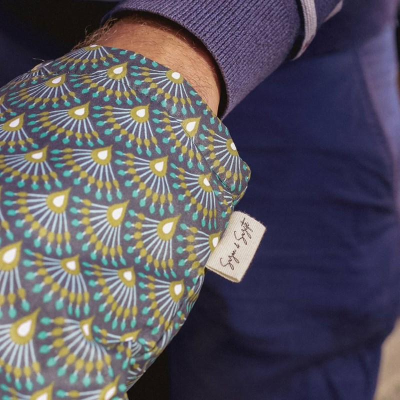 Les manchons de léon (guidon droit) ethnique vert