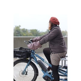 Les manchons de léon (guidon droit) aubergine