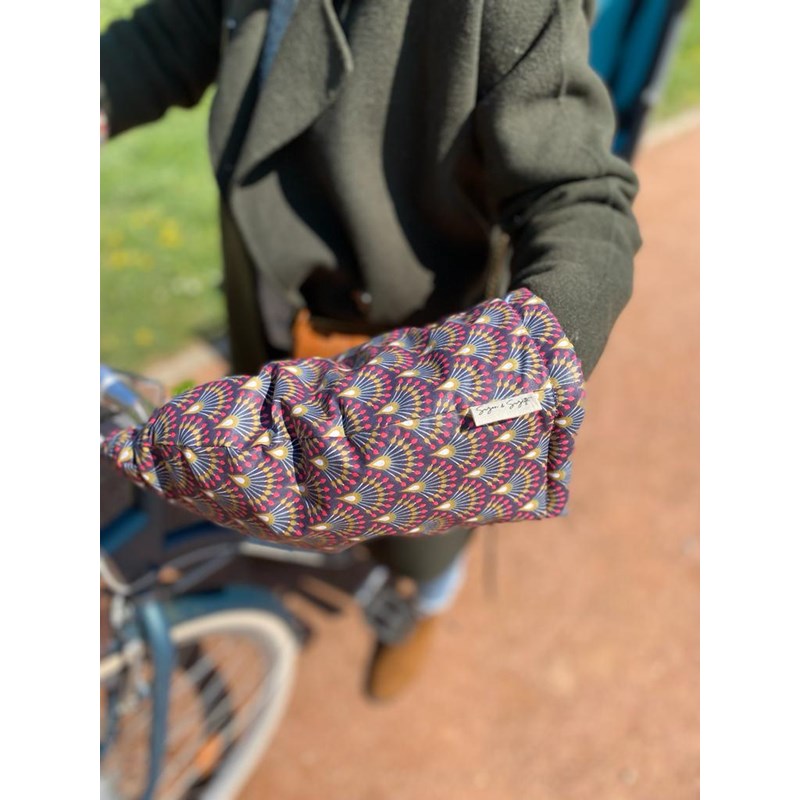 Les manchons de suzon (guidon courbé) aubergine