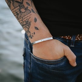 Bracelet homme jonc - zodiaque bélier