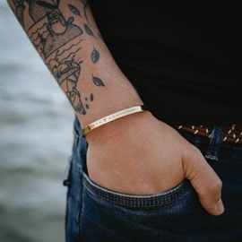 Bracelet homme jonc - zodiaque bélier