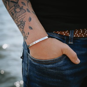 Bracelet homme taureau jonc zodiaque