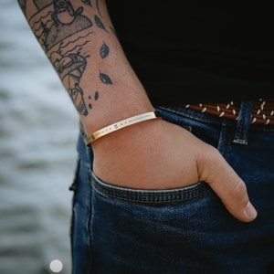 Bracelet homme jonc - zodiaque taureau