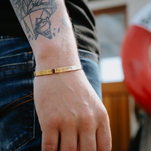 Bracelet homme jonc - zodiaque cancer