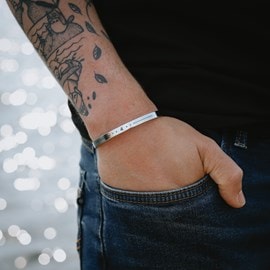 Bracelet zodiaque homme lion jonc astro