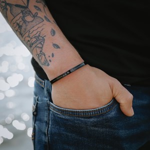 Bracelet homme jonc - zodiaque vierge
