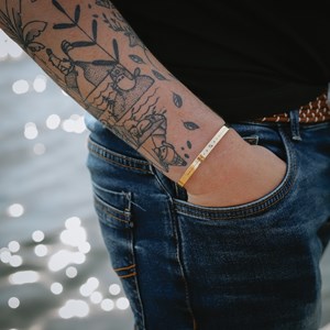 Bracelet homme jonc zodiaque capricorne