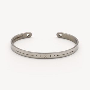 Bracelet homme - jonc zodiaque poissons
