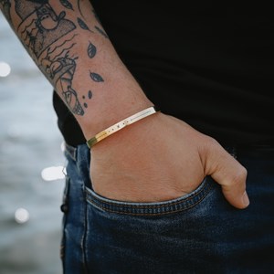 Bracelet homme poissons - jonc zodiaque