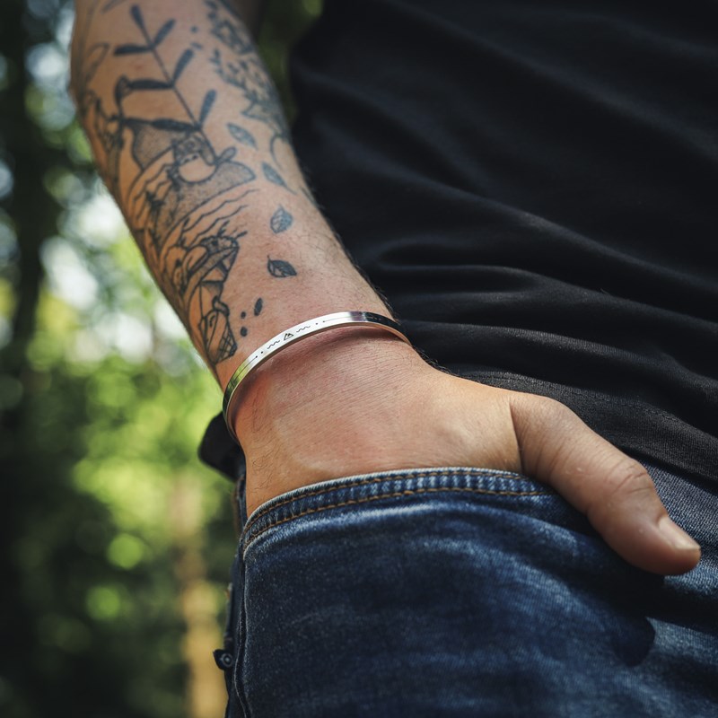 Bracelet jonc homme - escalade montagne