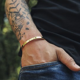 Bracelet jonc homme - escalade montagne