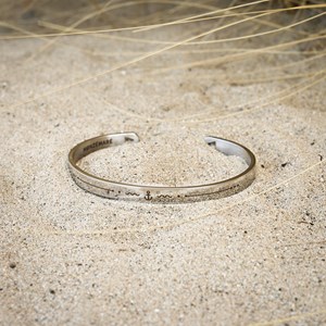 Bracelet jonc homme ancre marine breton