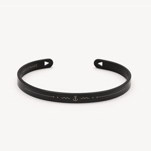 Bracelet jonc homme ancre marine breton