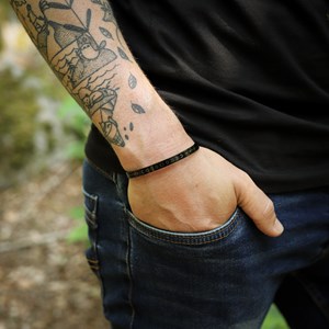 Bracelet jonc homme cycle-phase de lune