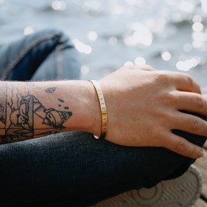 Bracelet jonc homme futhark rune viking