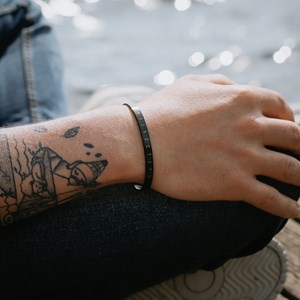 Bracelet jonc homme futhark rune viking