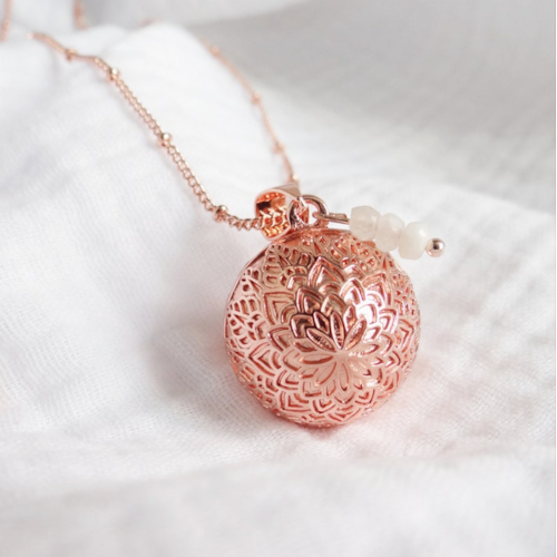 Madeleine Et Maman - Bola mandala or rose pierre de lune
