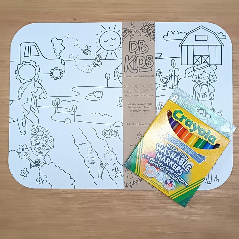 Set de table réutilisable - ferme