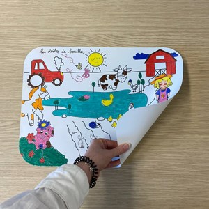 Set de table réutilisable - ferme