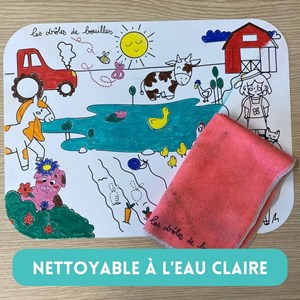 Set de table réutilisable - ferme