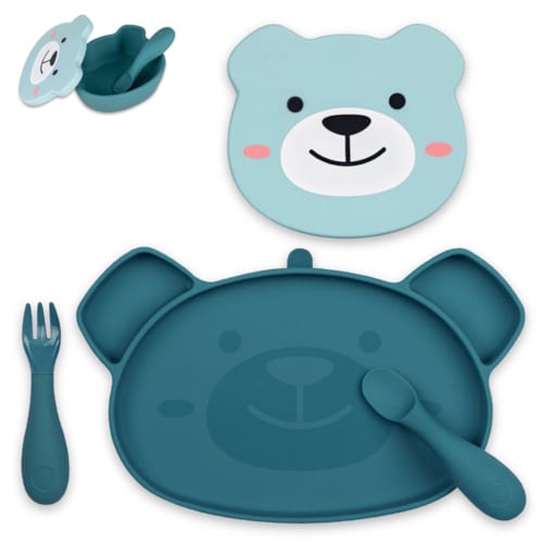 TUMTUM - Assiette + bol ventousés en silicon