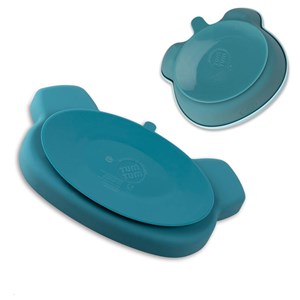 Set repas en silicone ourson bleu