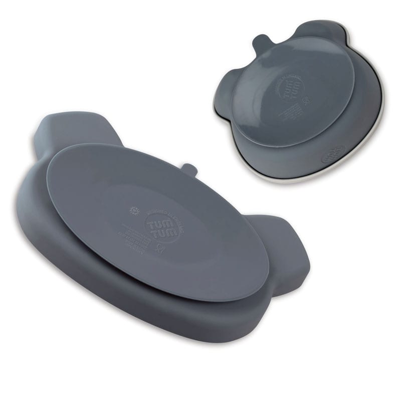 Assiette + bol ventousés en silicon (TUMTUM) - Image 3