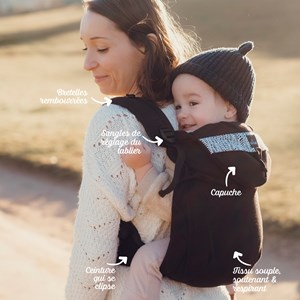 Néo préformé-ebène Noir