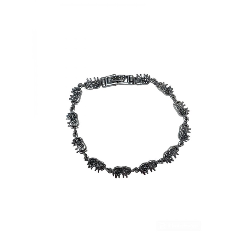 Bracelet éléphant en argent