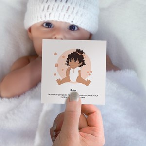 Cartes bébé signe – thème repas – communiquer avec bébé Orange