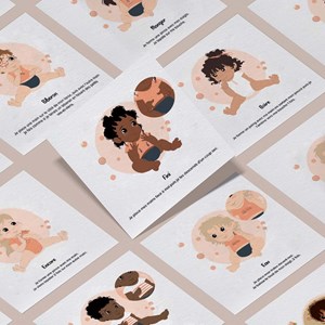 Cartes bébé signe - mes repas