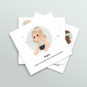 Cartes bébé signe - les mots magiques