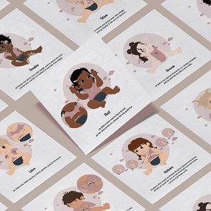 Cartes bébé signe - mon rituel du soir