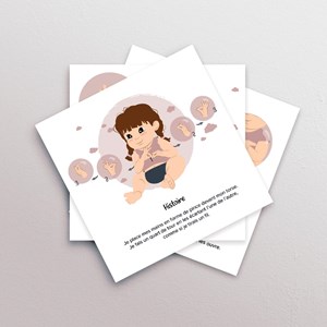 Cartes bébé signe - mon rituel du soir