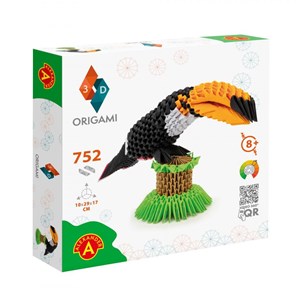Toucan en origami 3d - taille xl
