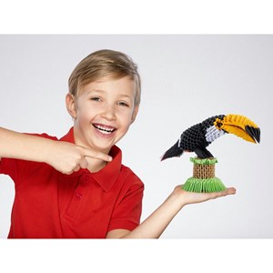 Toucan en origami 3d - taille xl