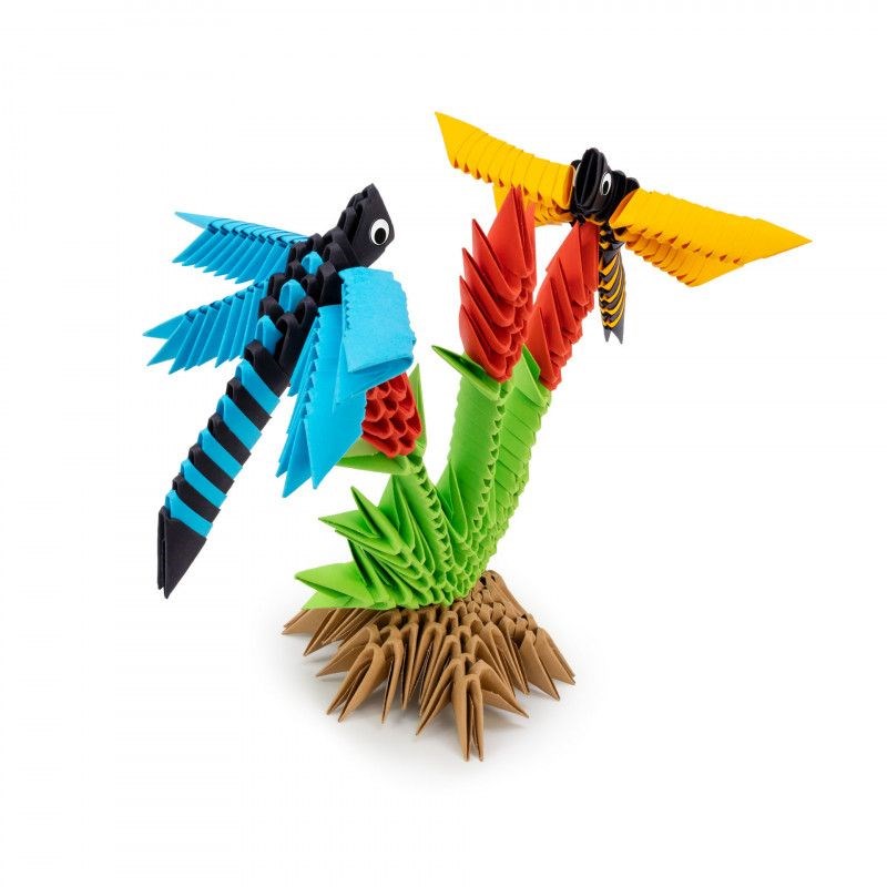 HQ-Invento - Libellule en origami 3d - taille m