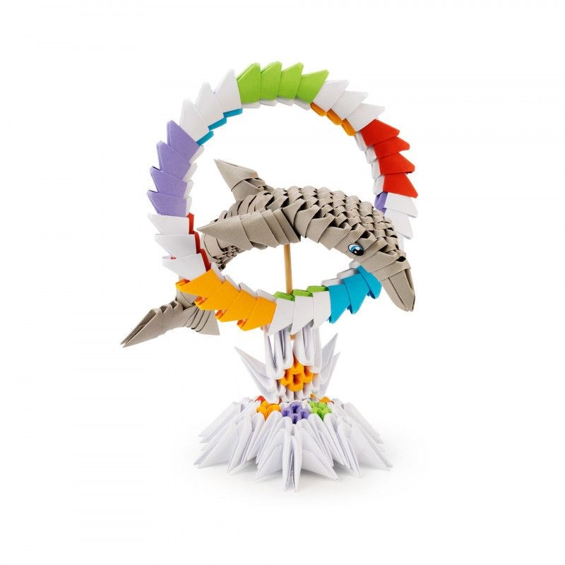 HQ-Invento - Dauphin en origami 3d - taille m