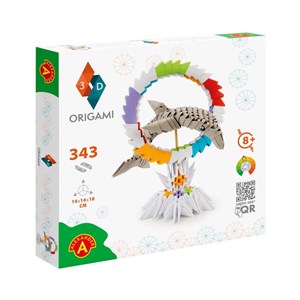 Dauphin en origami 3d - taille m