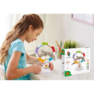 Dauphin en origami 3d - taille m
