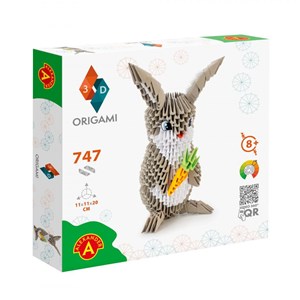 Lapin en origami 3d - taille xl