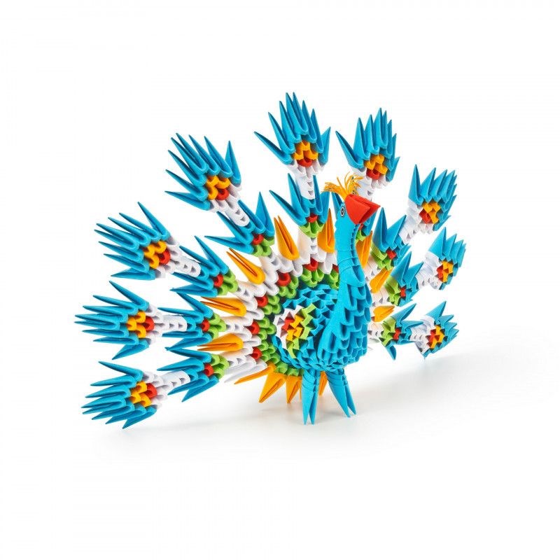 HQ-Invento - Paon en origami 3d - taille l