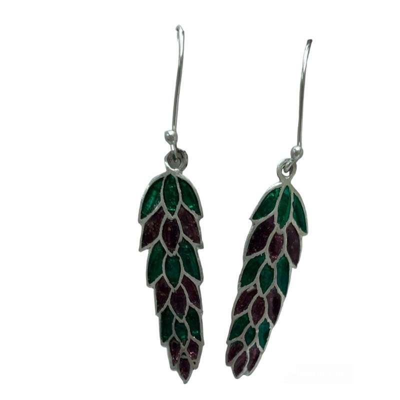 Bijoucolor - Boucles d'oreilles, feuilles