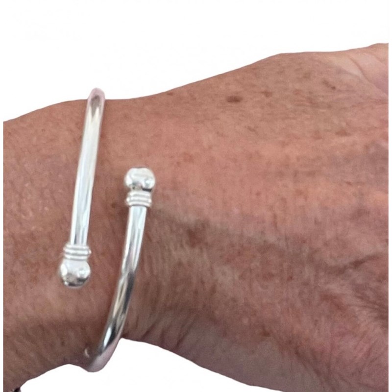 Bijoucolor - Bracelet argent jonc