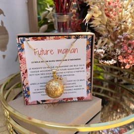 Bola de grossesse gravé avec quartz