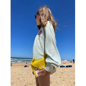 Kit de crochet ma pochette renard bleue