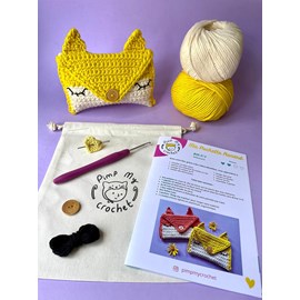 Kit de crochet ma pochette renard jaune