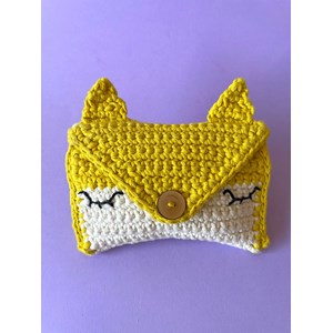 Kit de crochet ma pochette renard jaune