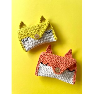 Kit de crochet ma pochette renard jaune