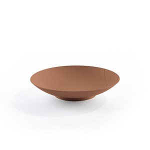 4 assiettes creuses bréhat caramel